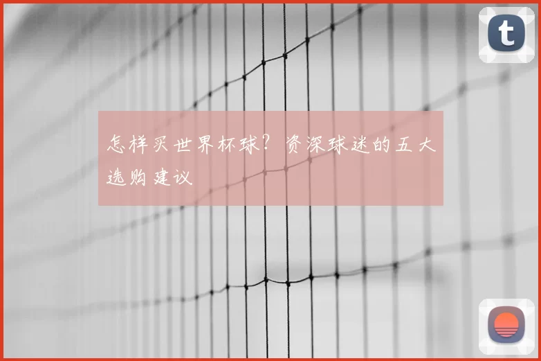 怎样买世界杯球？资深球迷的五大选购建议