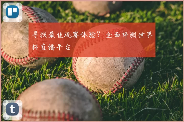 寻找最佳观赛体验?全面评测世界杯直播平台